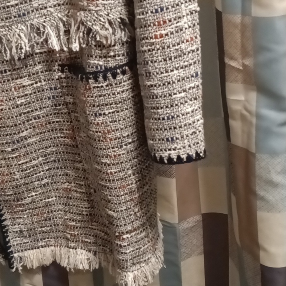 Final Price Zara Basic Multi-Colored Jacket W Gol… - image 7